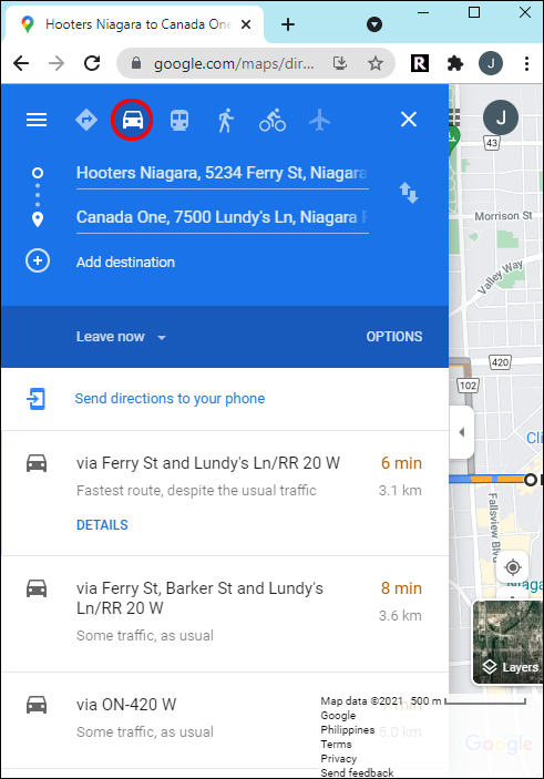 Comment changer Google Maps de la marche à la conduite [et vice versa]